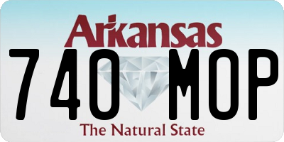 AR license plate 740MOP