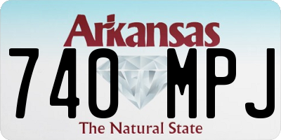 AR license plate 740MPJ