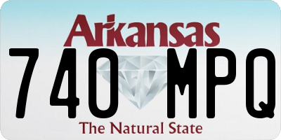 AR license plate 740MPQ