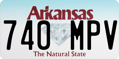 AR license plate 740MPV