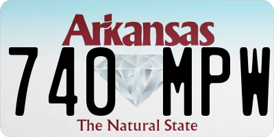 AR license plate 740MPW