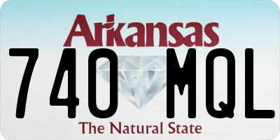 AR license plate 740MQL