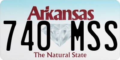 AR license plate 740MSS