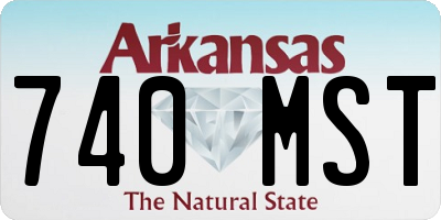 AR license plate 740MST