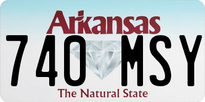 AR license plate 740MSY