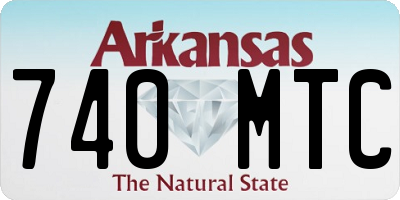 AR license plate 740MTC