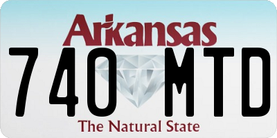 AR license plate 740MTD