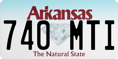AR license plate 740MTI