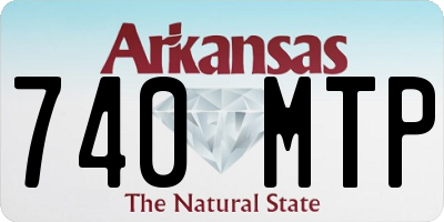 AR license plate 740MTP