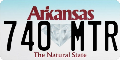 AR license plate 740MTR