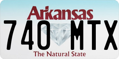 AR license plate 740MTX