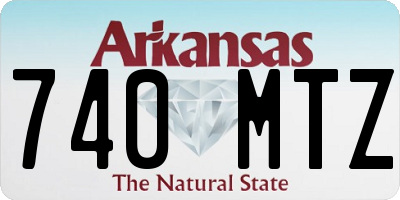 AR license plate 740MTZ