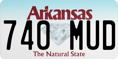 AR license plate 740MUD
