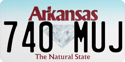 AR license plate 740MUJ