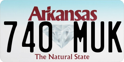AR license plate 740MUK