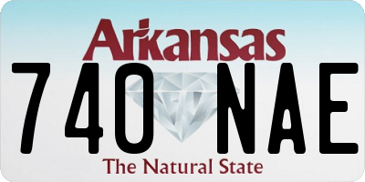 AR license plate 740NAE