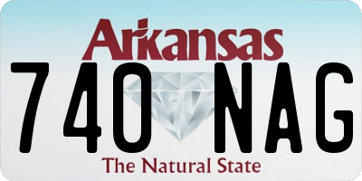 AR license plate 740NAG