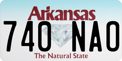 AR license plate 740NAO