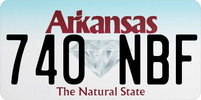 AR license plate 740NBF