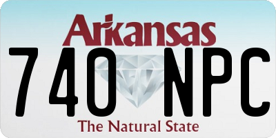 AR license plate 740NPC