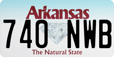 AR license plate 740NWB