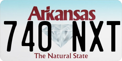 AR license plate 740NXT