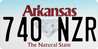 AR license plate 740NZR