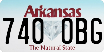 AR license plate 740OBG