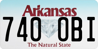 AR license plate 740OBI