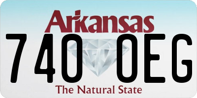 AR license plate 740OEG