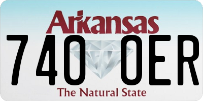 AR license plate 740OER