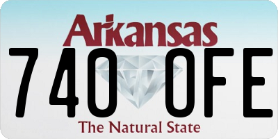 AR license plate 740OFE