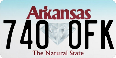 AR license plate 740OFK