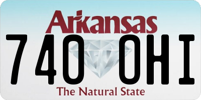 AR license plate 740OHI