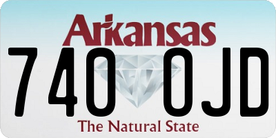 AR license plate 740OJD