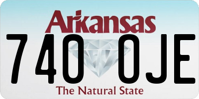 AR license plate 740OJE