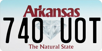 AR license plate 740UOT