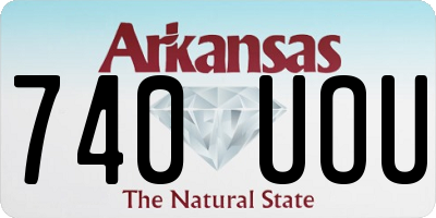 AR license plate 740UOU