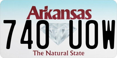 AR license plate 740UOW