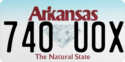 AR license plate 740UOX