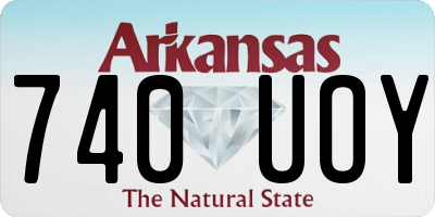 AR license plate 740UOY