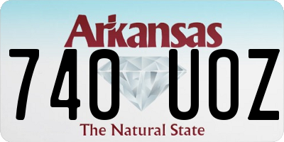 AR license plate 740UOZ