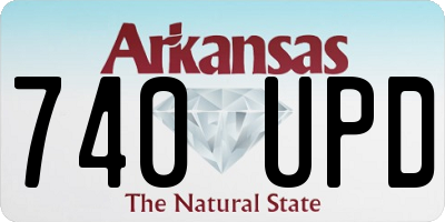AR license plate 740UPD