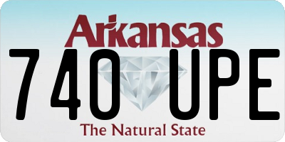AR license plate 740UPE