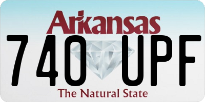 AR license plate 740UPF