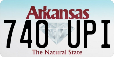 AR license plate 740UPI