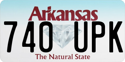 AR license plate 740UPK