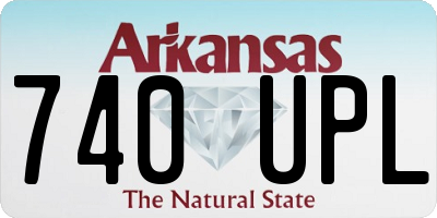 AR license plate 740UPL