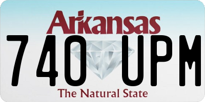 AR license plate 740UPM