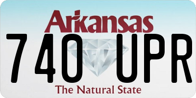 AR license plate 740UPR